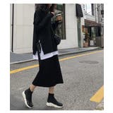 シンプルで履きやすいリブニットスカート ニットスカート リブ | maison de LATIR | 詳細画像3