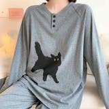 アニマルデザインがかわいい冬パジャマ 上下セット セットアップ | maison de LATIR | 詳細画像2 