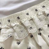 ゆるっと楽ちん、フェミニンなリボン柄パンツ。ルームウェア レディース パジャマ | maison de LATIR | 詳細画像8