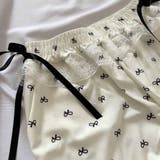 ゆるっと楽ちん、フェミニンなリボン柄パンツ。ルームウェア レディース パジャマ | maison de LATIR | 詳細画像9