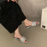 手軽に履ける長時間のお出かけも疲れにくいスパンコールサンダル シャイニー 輝き | maison de LATIR | 詳細画像7 