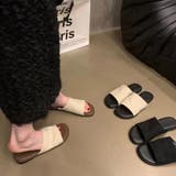 安定感にリラックスできるミュールサンダル フラットソール ぺったんこサンダル | maison de LATIR | 詳細画像2