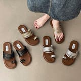 おしゃれで歩きやすいサムリングサンダル 太ヒール 2cm | maison de LATIR | 詳細画像2 