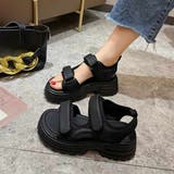 ベルト調整で足にフィットするスポーツサンダル シューズ 靴 | maison de LATIR | 詳細画像4 