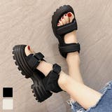 ベルト調整で足にフィットするスポーツサンダル シューズ 靴 | maison de LATIR | 詳細画像1 