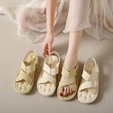 ふんわり履き心地いいクロスサンダル フラット 2 | maison de LATIR | 詳細画像2