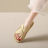 ふんわり履き心地いいクロスサンダル フラット 2 | maison de LATIR | 詳細画像6