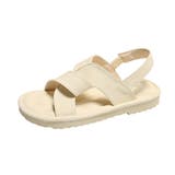 ふんわり履き心地いいクロスサンダル フラット 2 | maison de LATIR | 詳細画像13