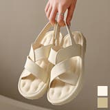 ふんわり履き心地いいクロスサンダル フラット 2 | maison de LATIR | 詳細画像1