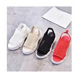 メッシュデザインがらしい厚底サンダル スポーツサンダル スタイルアップ | maison de LATIR | 詳細画像2 