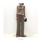 シンプルなデザインがセットアップ ノースリーブ ワイドパンツ | maison de LATIR | 詳細画像26 