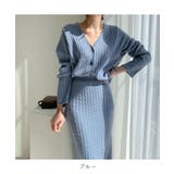 ケーブル編みでこなれ感UP!ショートカーディガン&ニットスカートセットアップ | maison de LATIR | 詳細画像20