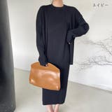 大人の抜け感コーデならニットカーディガン&ロングワンピースアンサンブル | maison de LATIR | 詳細画像14 