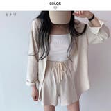 キナリ | 2点セット着回し力抜群のリネンシャツ&ショートパンツ セットアップ カジュアル | maison de LATIR