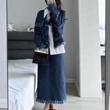 ブルー | 高級見えする大人のセットアップ ジャケット ショート丈 | maison de LATIR