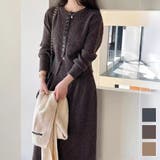 スタイル良く女性らしさを最大限に引き出してくれるトップス&スカート2点セットアッ… | maison de LATIR | 詳細画像1 