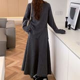 【セットアップ】長袖ニットトップス&フレアロングスカート トップス ニット | maison de LATIR | 詳細画像4 