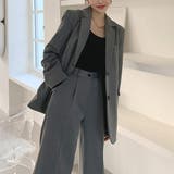 【セットアップ】美スタイル魅せのジャケット&パンツセレモニースーツ オフィス 韓… | maison de LATIR | 詳細画像3 