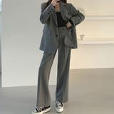 【セットアップ】美スタイル魅せのジャケット&パンツセレモニースーツ オフィス 韓… | maison de LATIR | 詳細画像1 