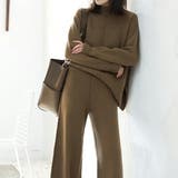 ブラウン | 動きやすさと快適さにこだわったセットアップ トップス&パンツ デイリー | maison de LATIR