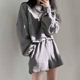 グレー | 楽ちんオシャレスウェットセットアップ セットアップ 上下 | maison de LATIR