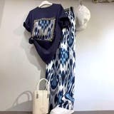 ネイビー | 大人こなれ感を演出Tシャツ&ワイドパンツ トップス カットソー | maison de LATIR