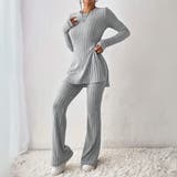 リラックス感と旬の着こなしリブニットセットアップ トップス 長袖 | maison de LATIR | 詳細画像13 