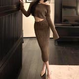 ブラウン | モードに可愛いカッコいいふわふわセットアップ モードコーデ シックスタイル | maison de LATIR