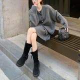 ゆるっと可愛い、冬ニットセット 万能 セットアップ | maison de LATIR | 詳細画像6 