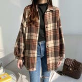 大人こなれ感とトレンドを兼ね備えたチェック柄シャツ トップス アウター | maison de LATIR | 詳細画像2