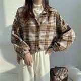 大人こなれ感とトレンドを兼ね備えたチェック柄シャツ トップス アウター | maison de LATIR | 詳細画像3