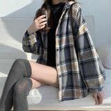 大人こなれ感とトレンドを兼ね備えたチェック柄シャツ トップス アウター | maison de LATIR | 詳細画像4
