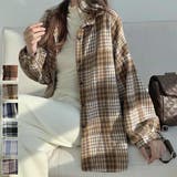 大人こなれ感とトレンドを兼ね備えたチェック柄シャツ トップス アウター | maison de LATIR | 詳細画像1