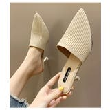 ポインテッドトゥミュール ヒール スリッポンサンダル | maison de LATIR | 詳細画像5 