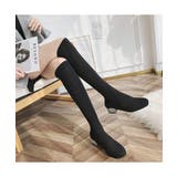 大人女子ロングブーツ ソックスブーツ ロング丈 | maison de LATIR | 詳細画像2 