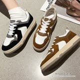 バイカラーが映えるスニーカー スポーティー 厚底 | maison de LATIR | 詳細画像1