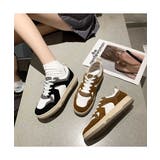 バイカラーが映えるスニーカー スポーティー 厚底 | maison de LATIR | 詳細画像2