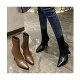 コーデ全体を引き締めてくれるスティレットヒールアンクルブーツ 春 ポインテッドト… | maison de LATIR | 詳細画像2 