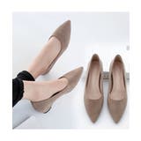 女性らしい足元を演出するポインテッドトゥスエードパンプス 冬 浅口 | maison de LATIR | 詳細画像2 