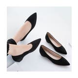 女性らしい足元を演出するポインテッドトゥスエードパンプス 冬 浅口 | maison de LATIR | 詳細画像3 