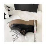 ボリューム感が魅力のレースアップ厚底シューズ 革靴 レザースニーカー | maison de LATIR | 詳細画像4 