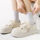 ホワイト | 快適さもおしゃれも厚底スニーカー シンプル ベーシックカラー | maison de LATIR