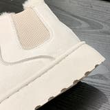 ふわふわボアで足元あたたか、厚底ムートン風ブーツ レディース ムートンブーツ | maison de LATIR | 詳細画像15