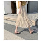 女性らしい総レースが目を引くスカート ミドル丈 綺麗め | maison de LATIR | 詳細画像9