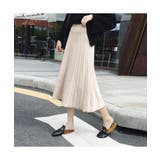 ミドル丈で女性らしいニットフレアスカート 可愛い 綺麗めカジュアル韓国ファッショ… | maison de LATIR | 詳細画像2 