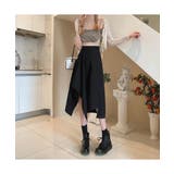 ドレープデザインが華やかなミドル丈スカート アンブレラスカート オシャレ | maison de LATIR | 詳細画像2