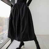 おしゃれなデザインが魅力のロング丈スカート ボトム ウエストゴム | maison de LATIR | 詳細画像1