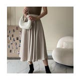 ふわっと上品なシルエットのAラインドレープスカート ミドル丈 ハイウエスト | maison de LATIR | 詳細画像5
