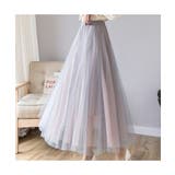 ふんわり可愛いチュールロングスカート メッシュスカート フレアスカート | maison de LATIR | 詳細画像2 