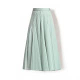 ライトグリーン | ふわっと華やかチュールロングスカート ロング丈 マキシスカート | maison de LATIR